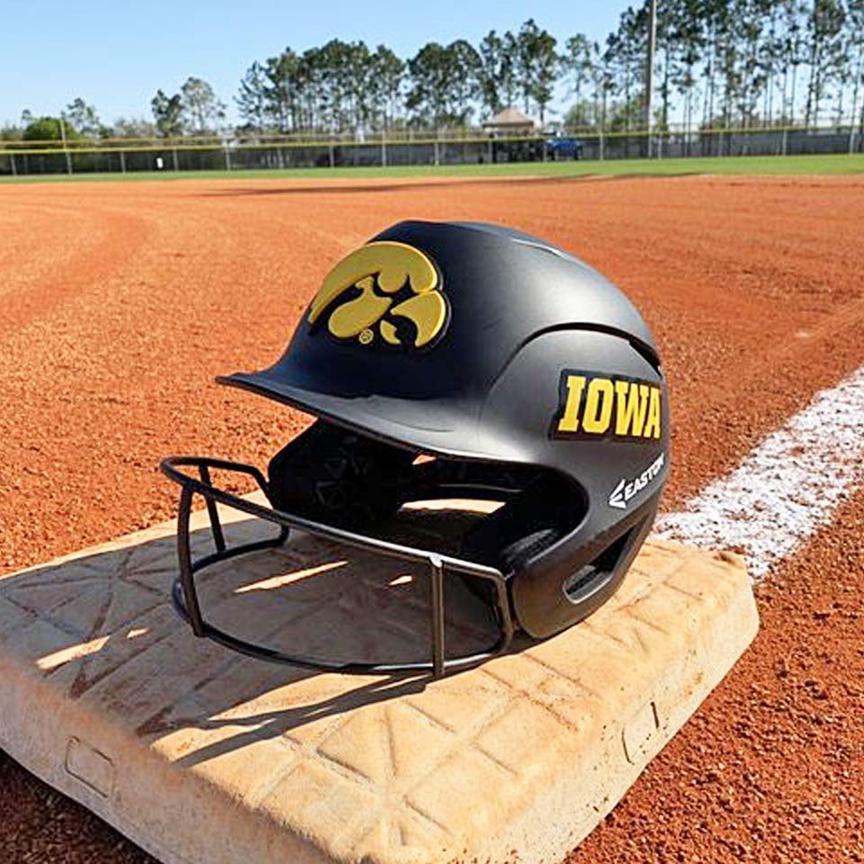 Iowa 3D Softball Decal and Adhesive Side Decal by SchoolPride®