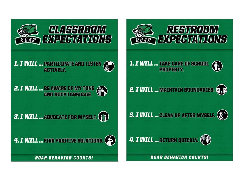 classroom expectations signs