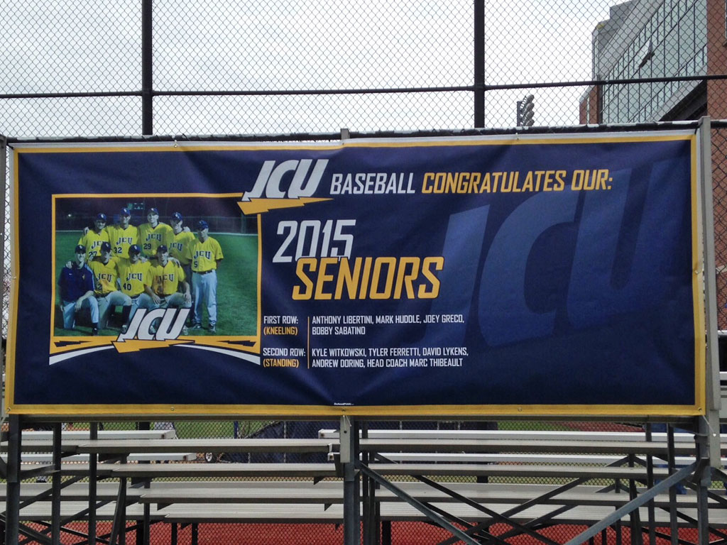 senior banner baseball field
