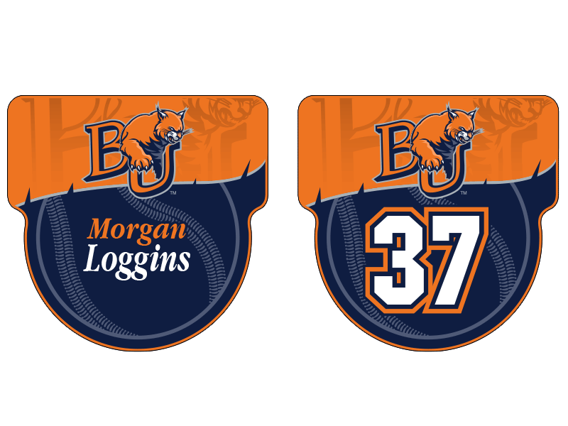 baker university profile bag tags