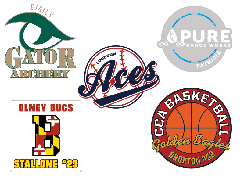 personalized window sticker collage