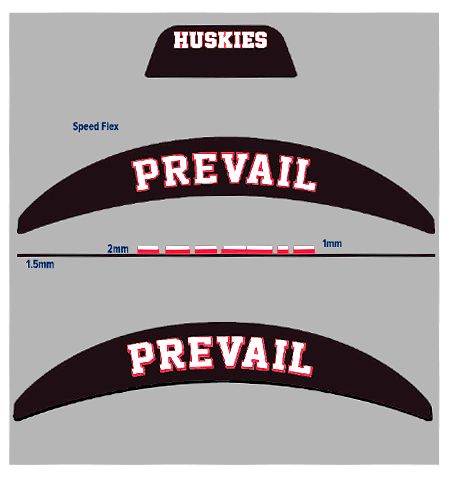 3d Riddell Speedflex football helmet bumper artwork