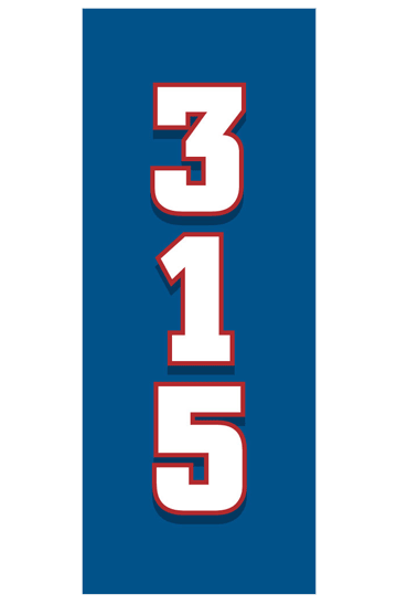 315 football vinyl fence distance marker