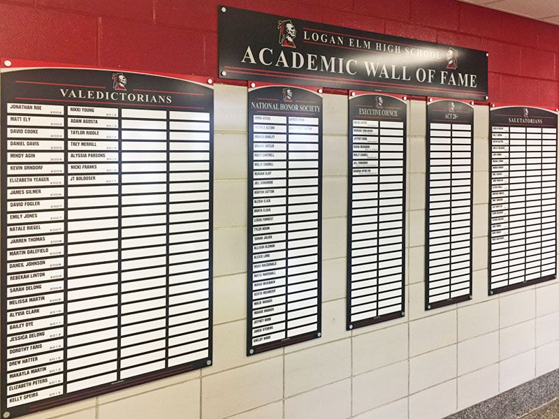academic wall of fame