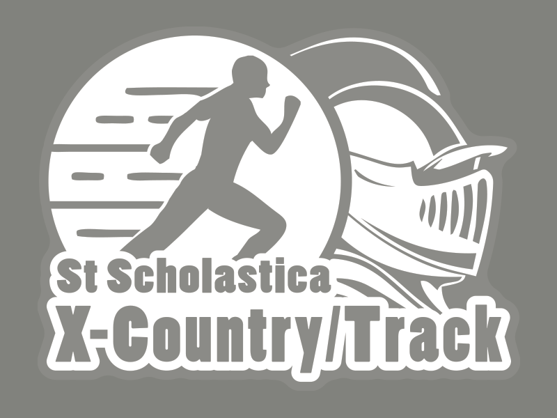 st scholastica cross country budget window sticker