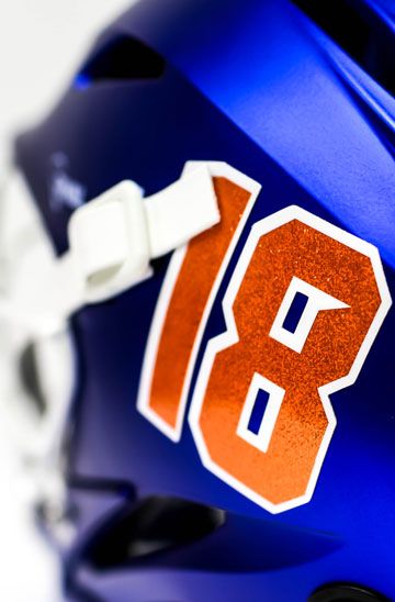 18 orange metallic flake side decal