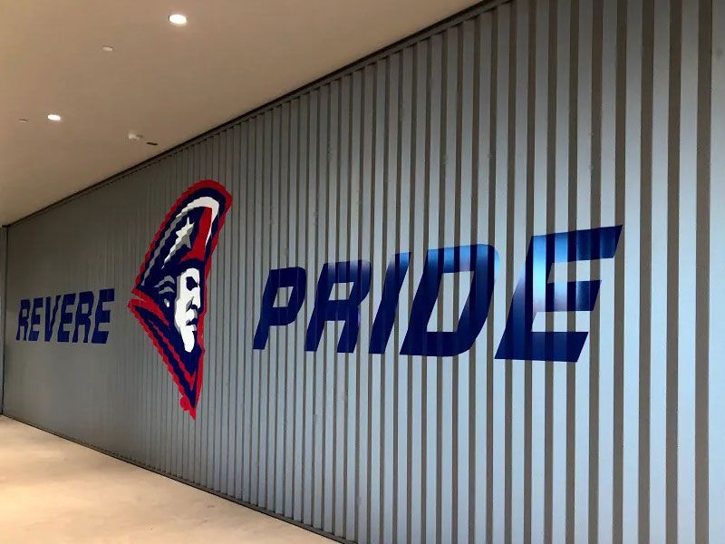 revere high school wall graphics