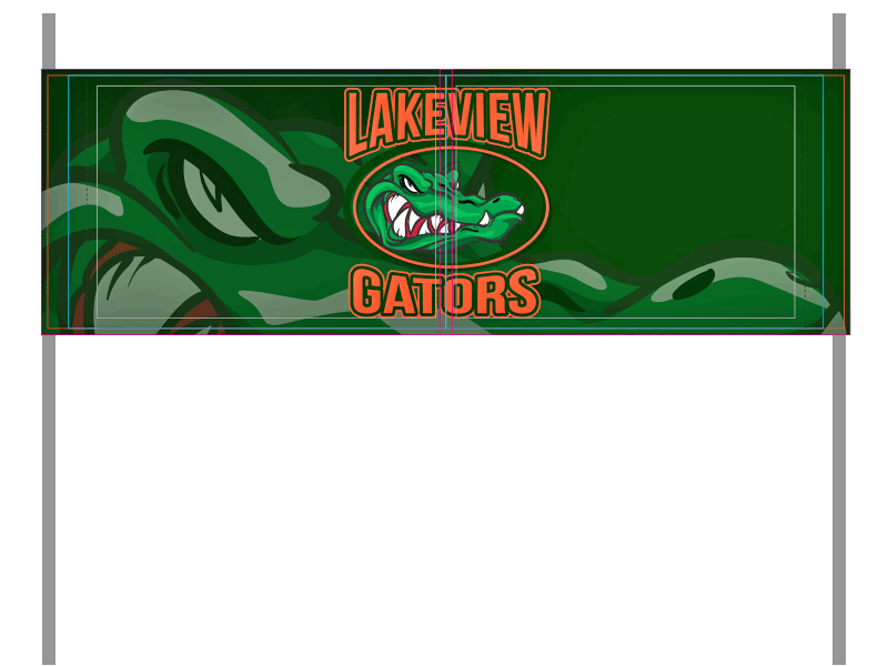 lakeview gators run through banner