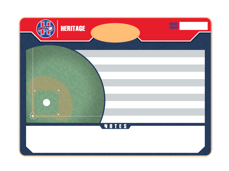 handheld baseball field and lineup board