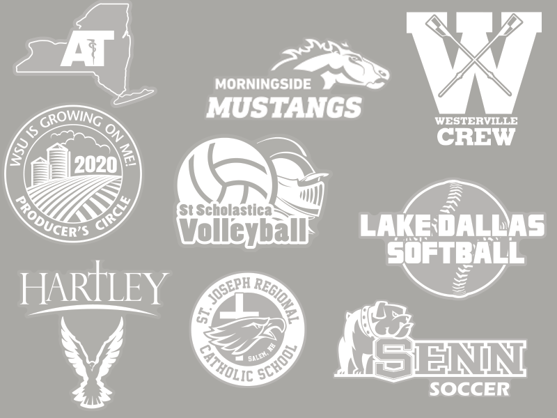 budget window sticker collage