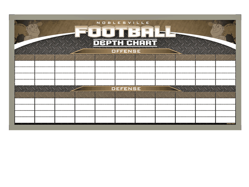 football depth chart dry erase board