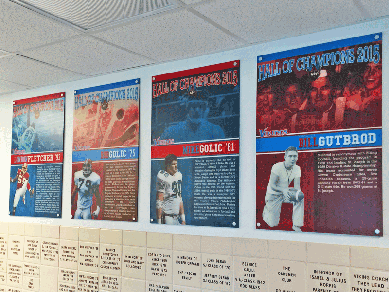 villa angela st joseph graduates custom plaques