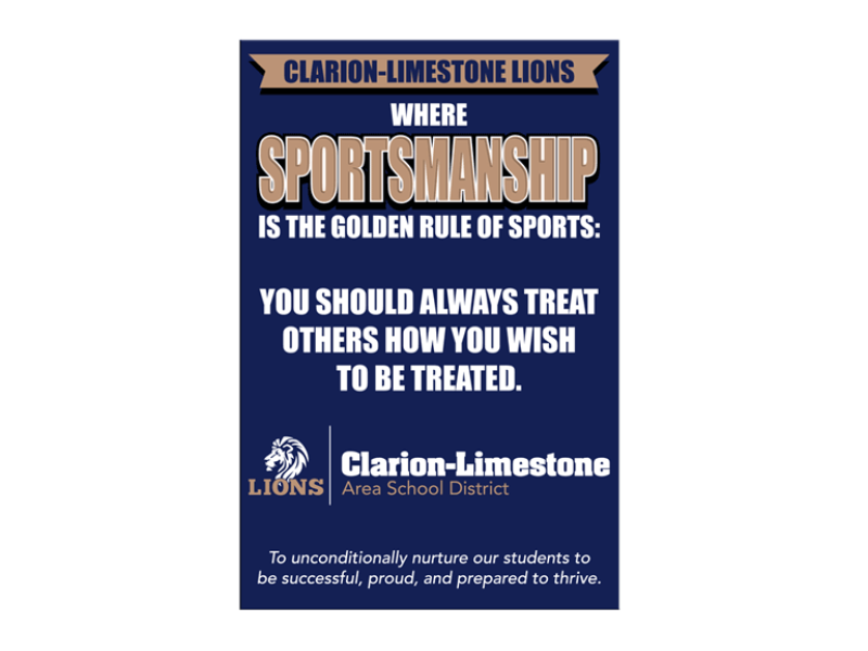 sportsmanship banner