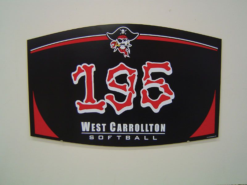 195' softball field distance marker