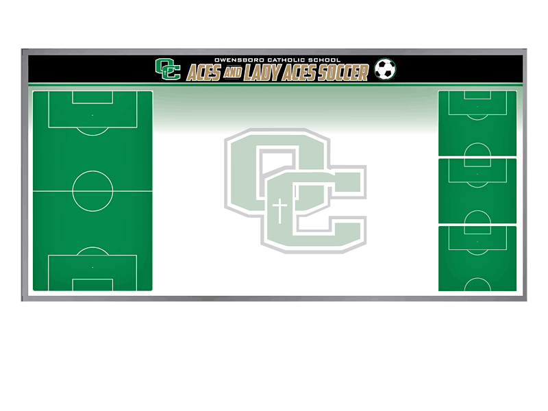 soccer field dry erase board
