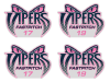 vipers fastpitch personalized car window stickers