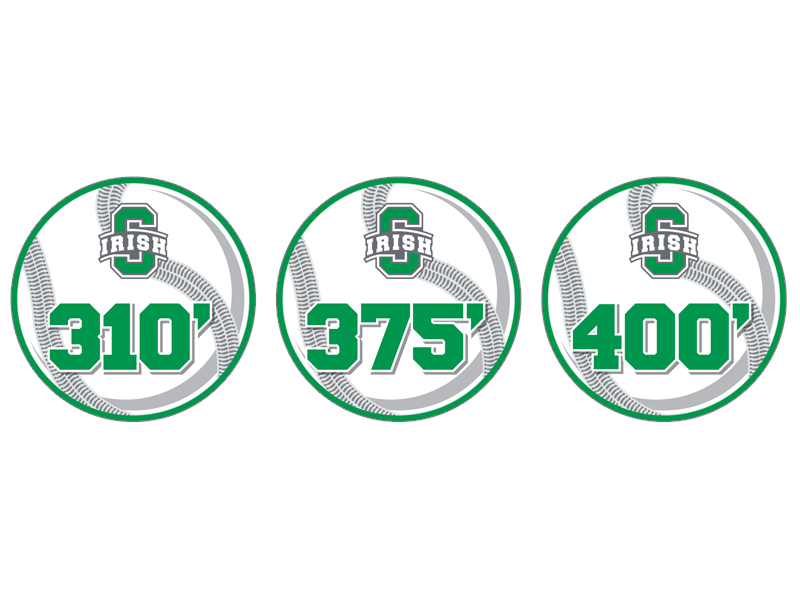 irish baseball fence distance markers