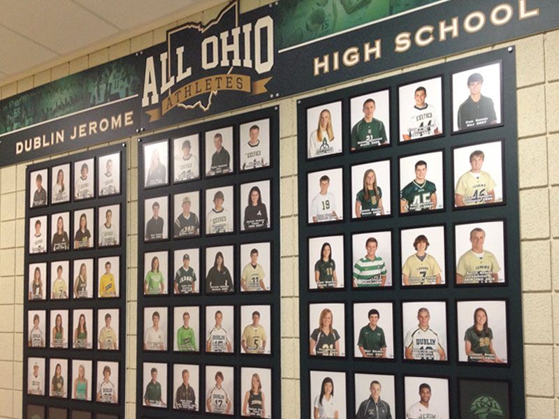 student photo board all ohio athletes