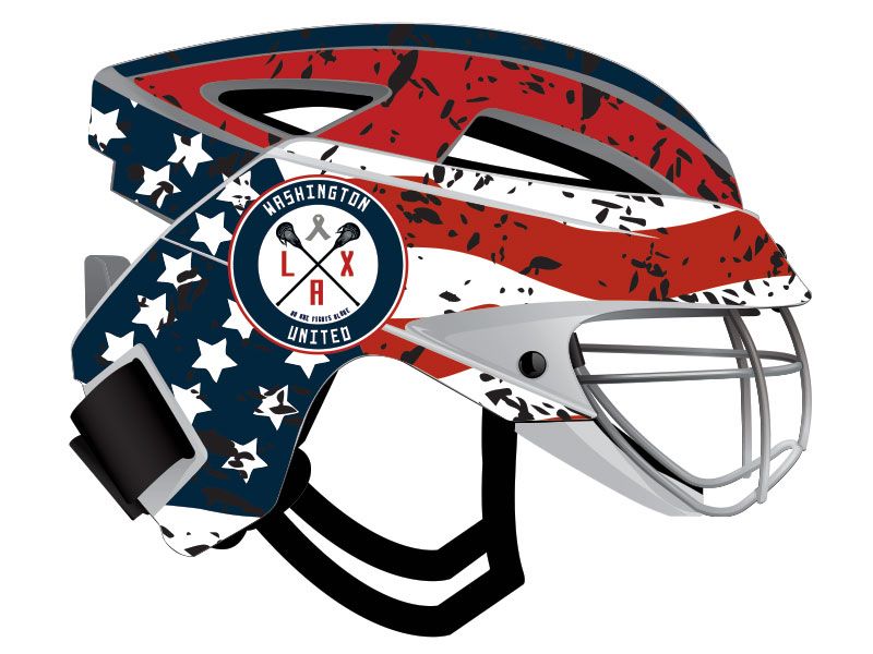 Washington united women's lx lacrosse wraps red white blue