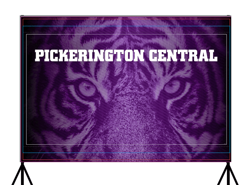 Pickerington Central Tiger tiger backdrop for signing day photos