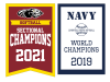 state baseball & softball championship fabric banner school