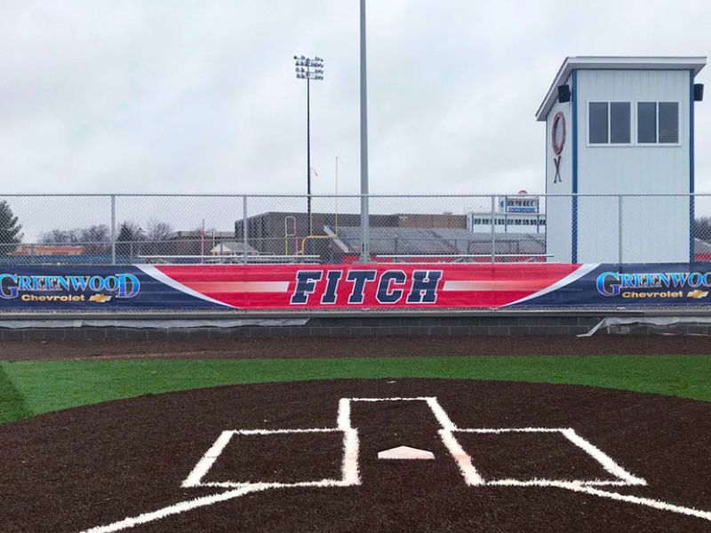 printed mesh baseball fence banner baseball