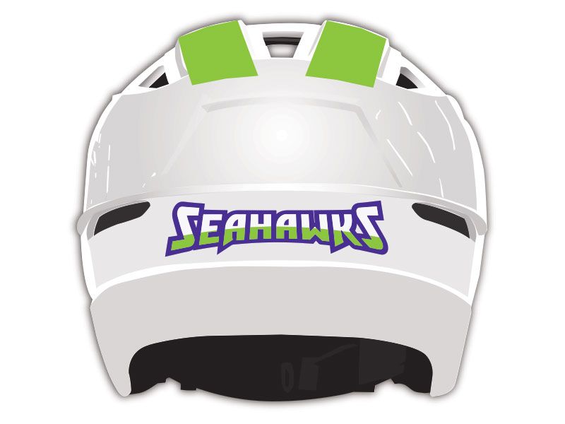 Seahawks back panel lacrosse decal