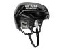 arcadia ice hockey decal on black hockey helmet
