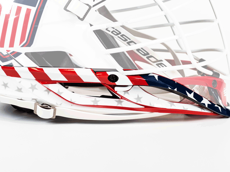 american flag jaw decal cascade s helmet white cascade s