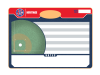 handheld baseball field and lineup board