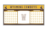 wyoming cowboys 2 month calendar board