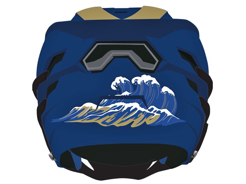 viking wave back panel lacrosse decal