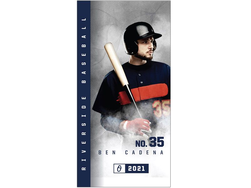 baseball senior player banner